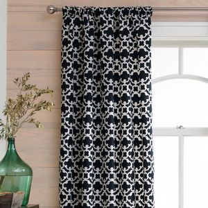 Black/White Single Curtain Panel by Threshold